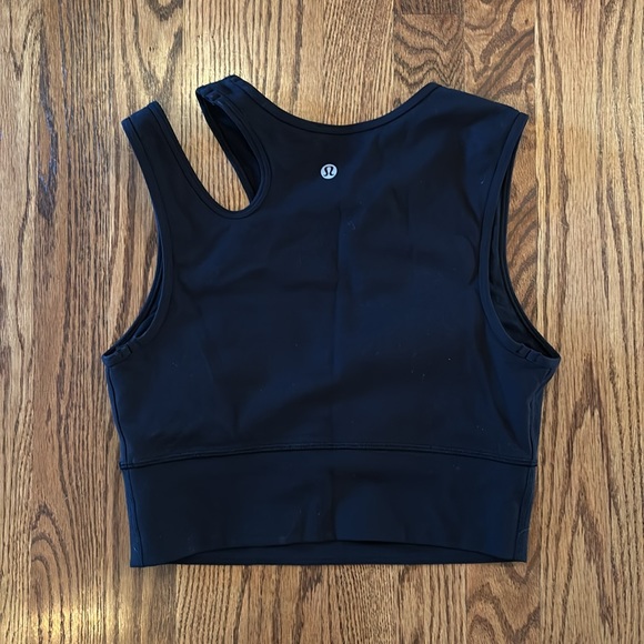 Lululemon Black Slit Sleeve Top - Picture 2 of 3